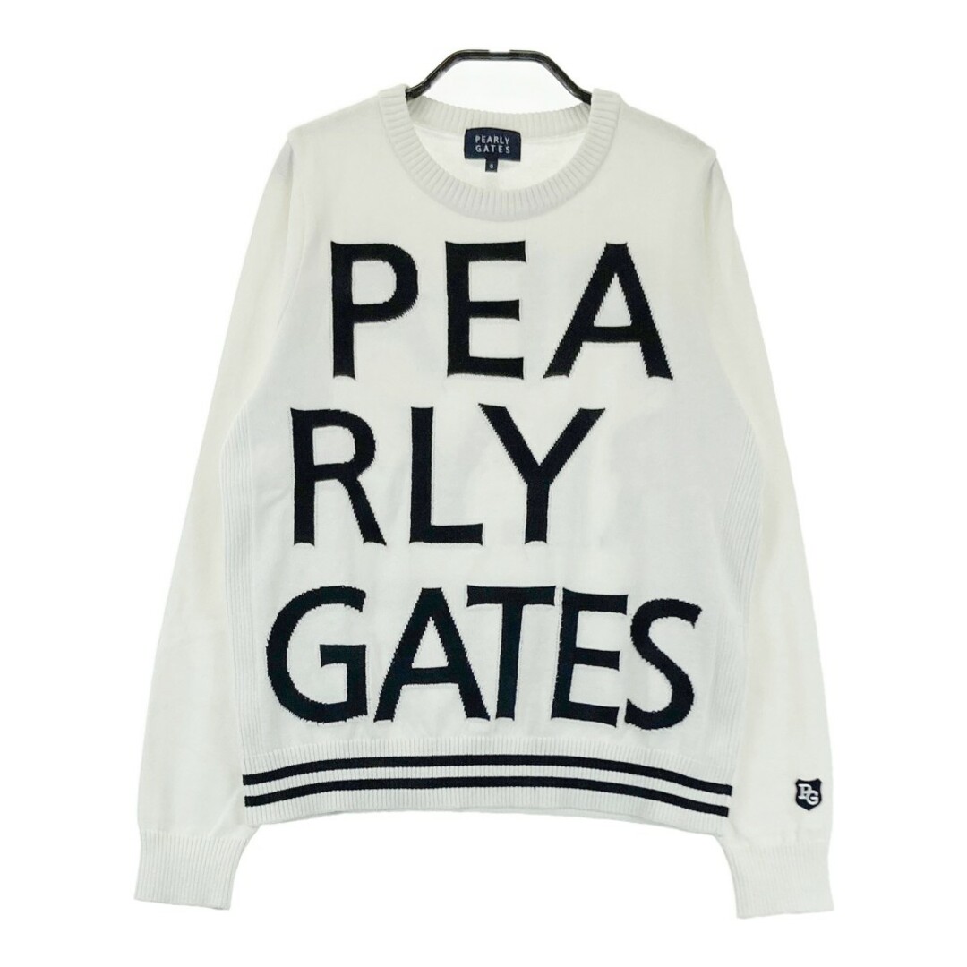 PEARLY GATES ホワイト 長袖セーター サイズ0