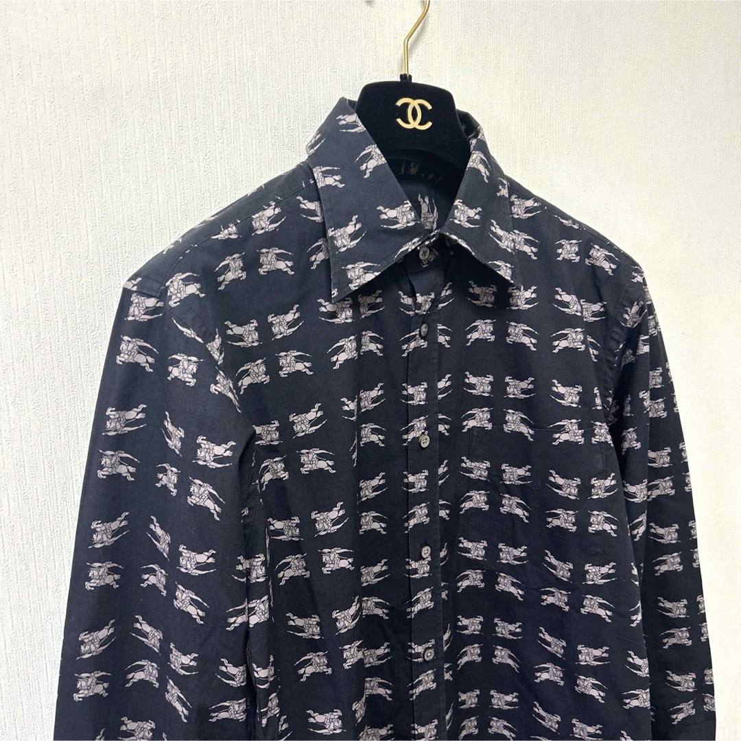 BURBERRY ブラックレーベル モノグラム 半袖シャツ モノグラム 半袖