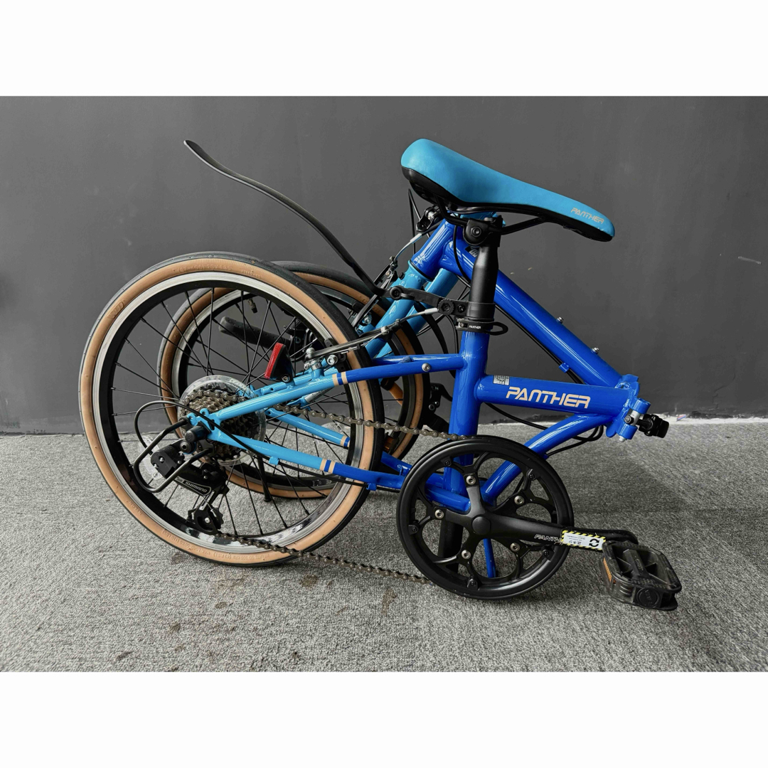 PANTHER 折りたたみ自転車 20インチ Shimano7段変速 ブルー系の通販 by