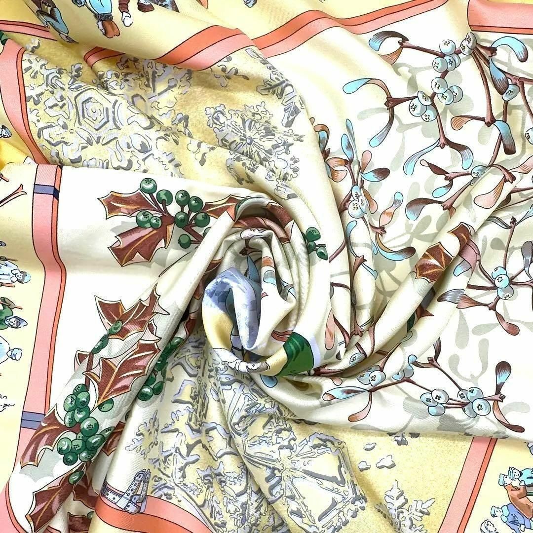 名作✨極美品✨HERMES エルメス スカーフ シルク カレ90 去年の雪