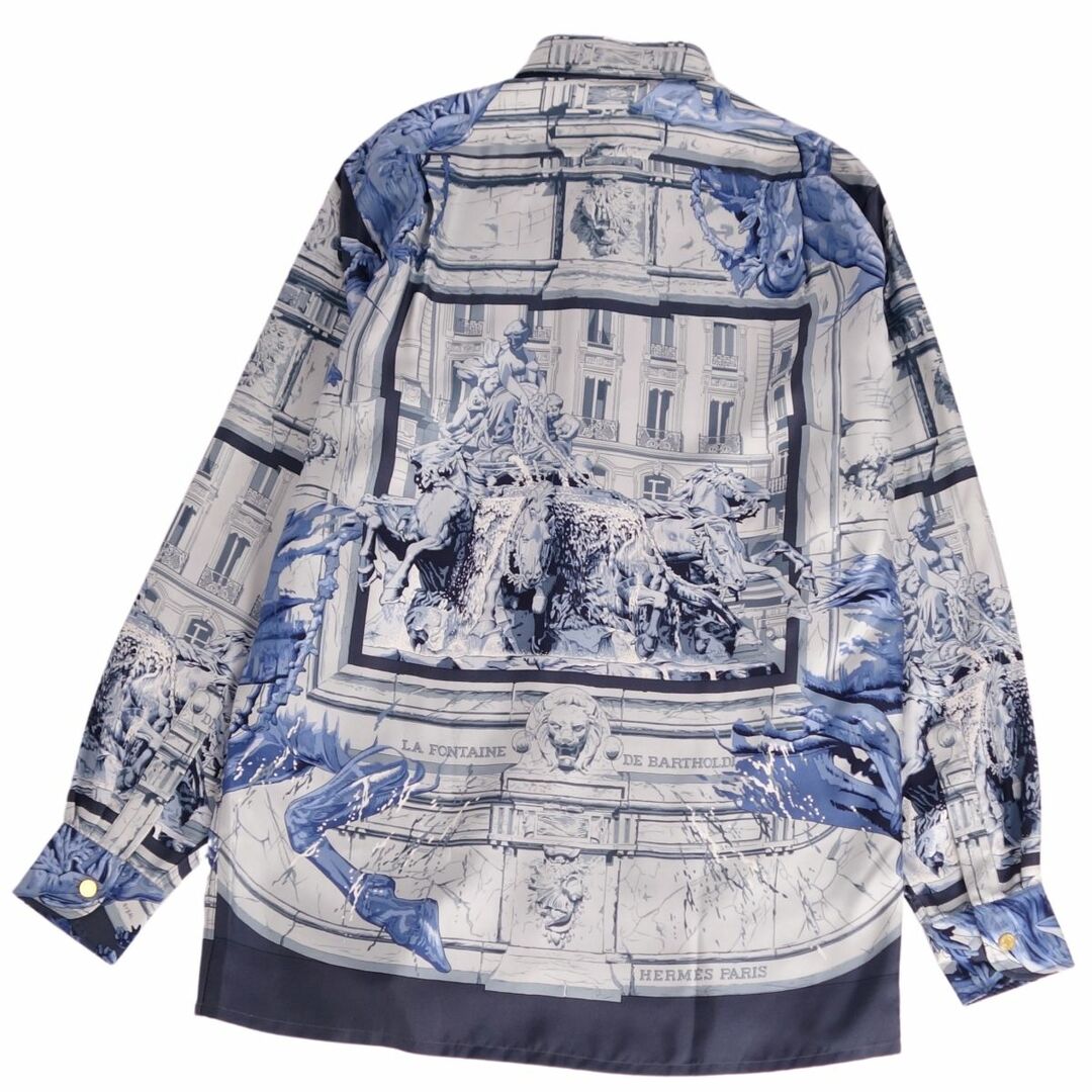 HERMES - 極美品 Vintage エルメス HERMES シャツ ロングスリーブ 総柄
