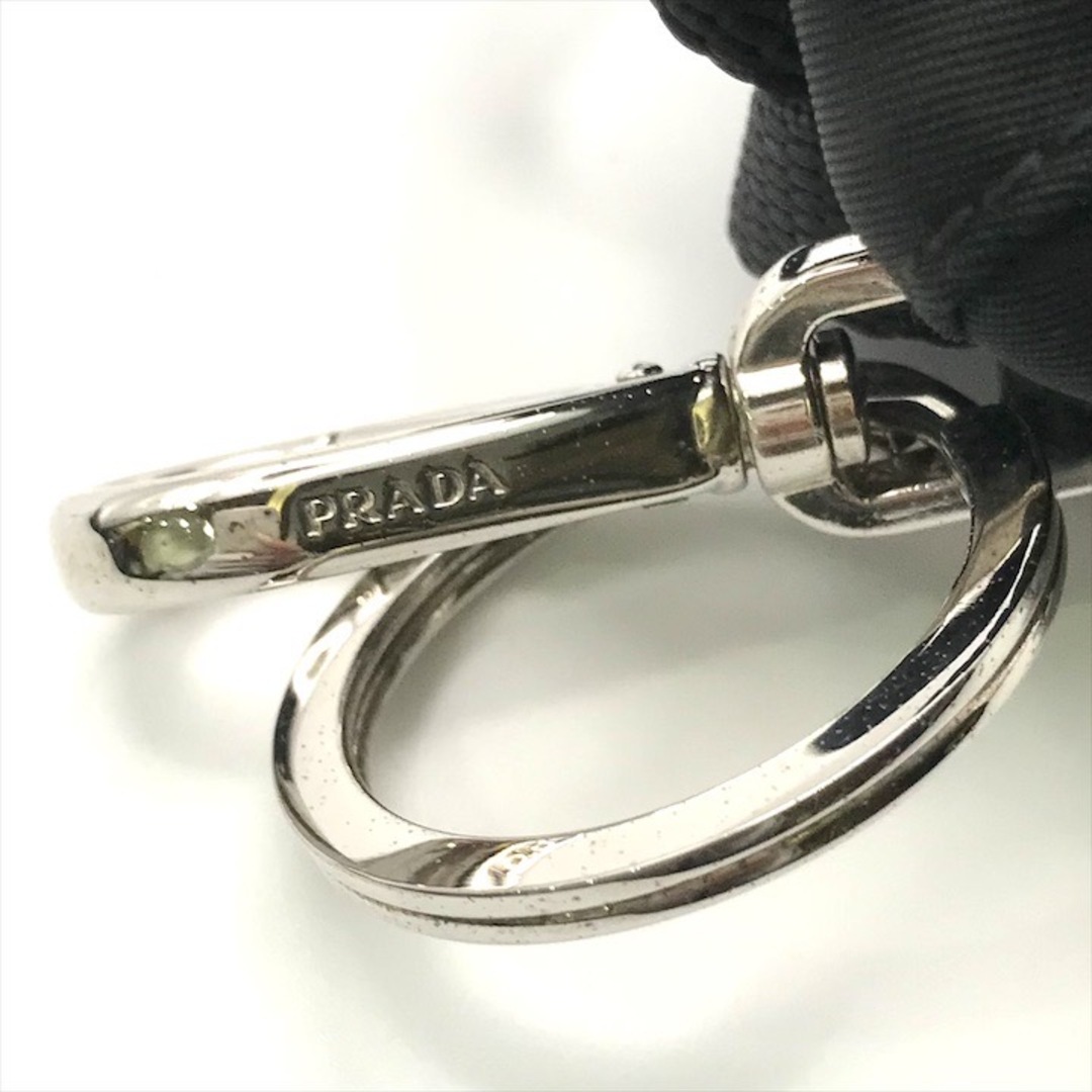 PRADA - 良品 PRADA プラダ 三角ロゴ プレート SV金具 ナイロン レザー