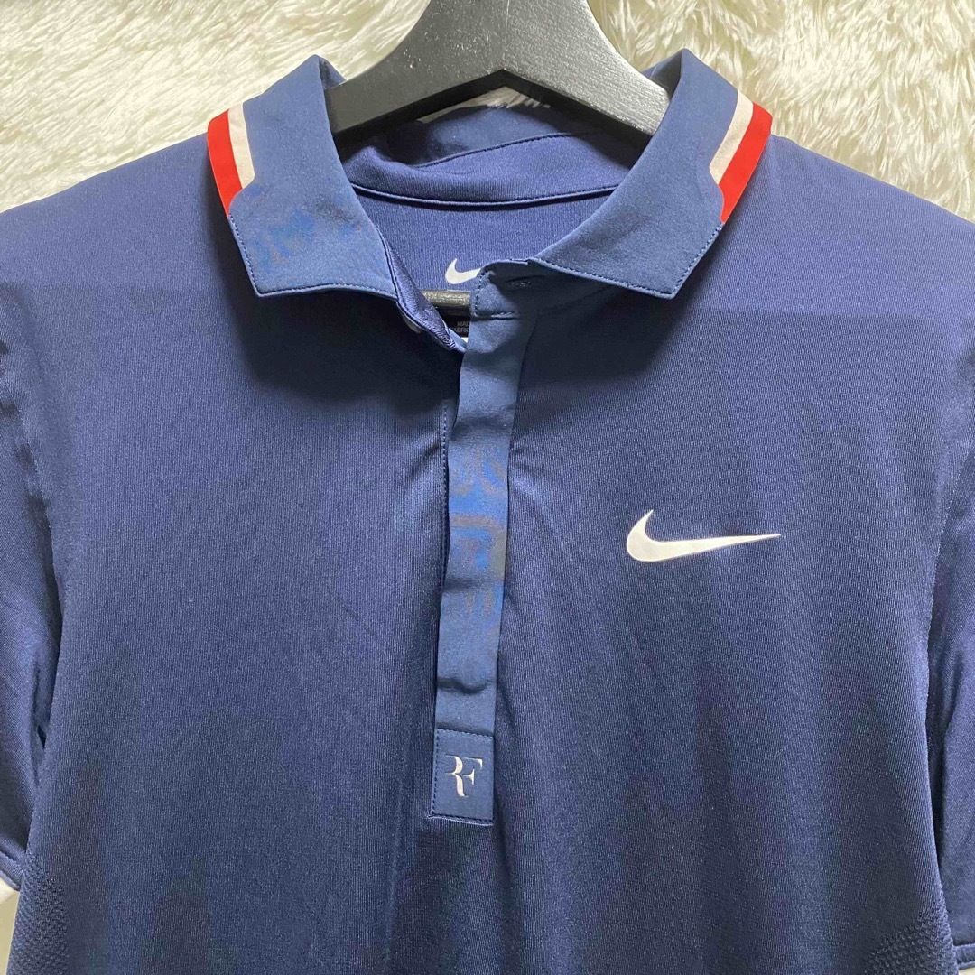 フェデラー Nike フェデラー Nike DRI-FIT ポロシャツ M ライトブルー