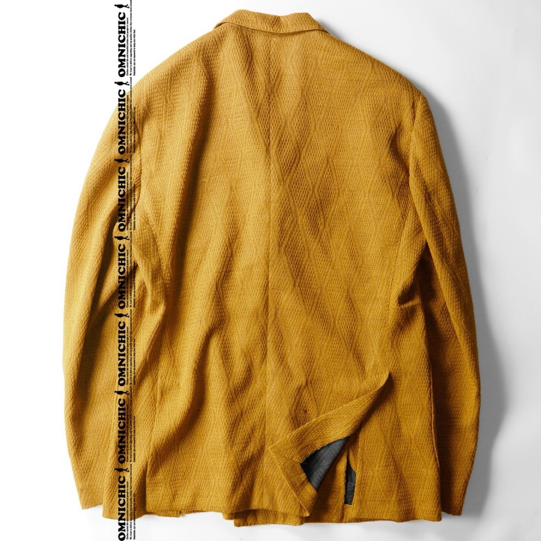 <美品> LARDINI オレンジ コットン ニットジャケット サイズXL 美品> LARDINI オレンジ コットン ニットジャケット サイズXL