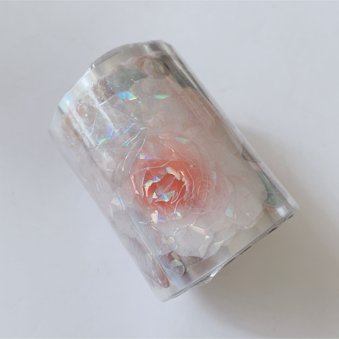 ⑤♡海外マステ♡ Transparent Pink Rose 绯红迷蝶の通販 by マステ
