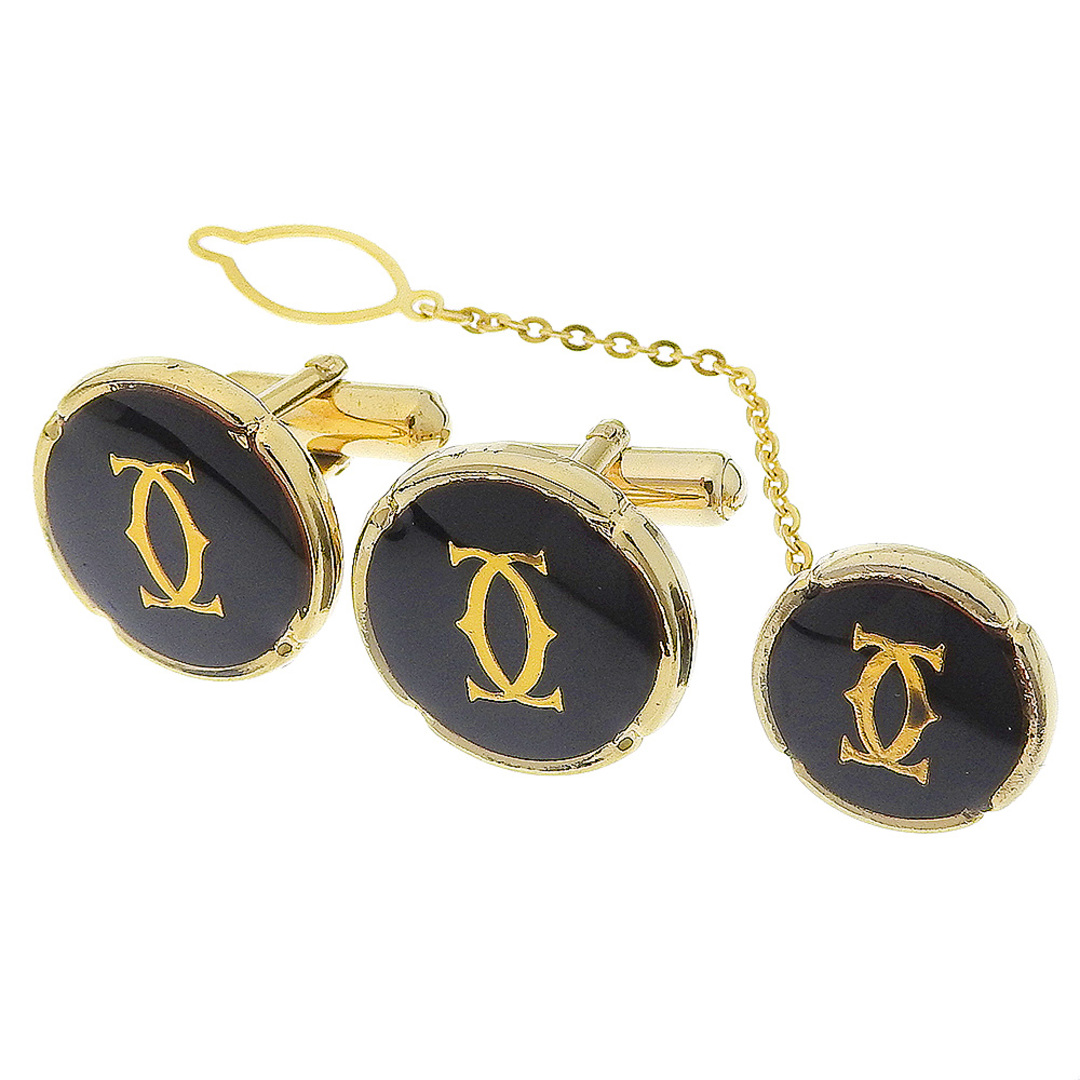 Cartier - 【本物保証】 箱付 カルティエ CARTIER ロゴ カフス