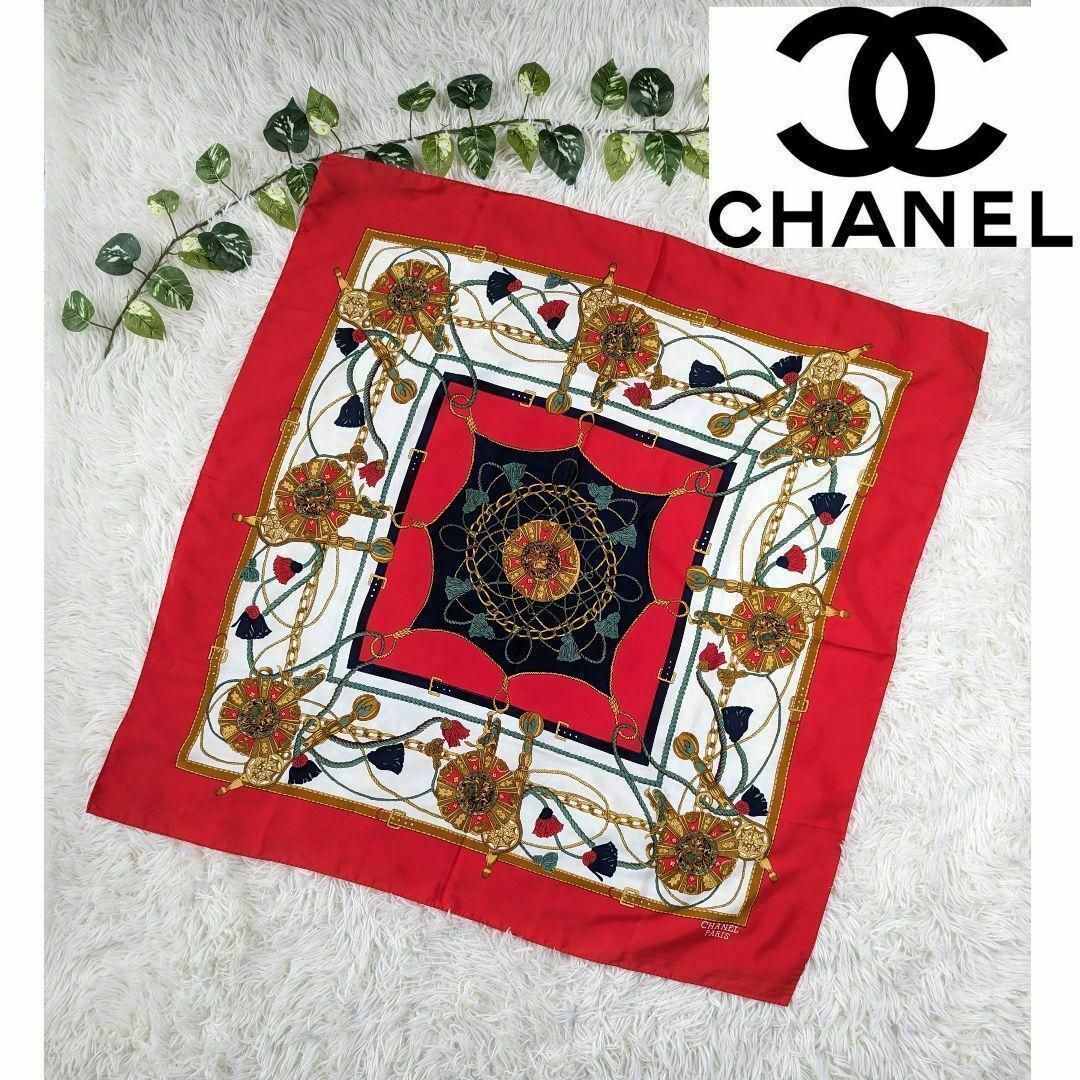 CHANEL デザイン 大判スカーフ CHANEL（シャネル） 大判 ヴィンテージ