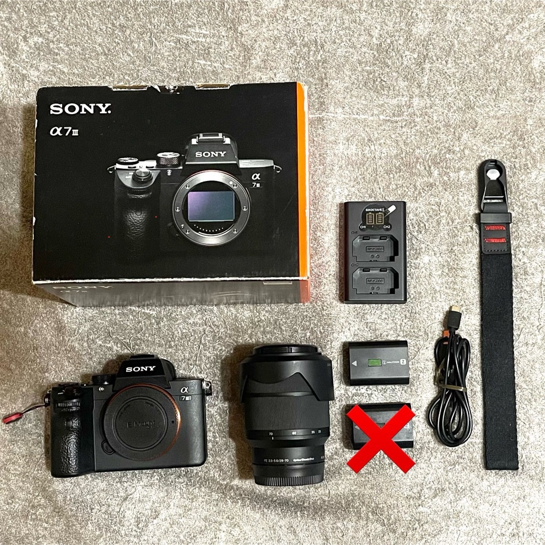 中古美品！SONY α7III レンズ2本バッテリー3本その他セット