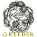 Georg Jensen - ジョージジェンセン ブローチ ムーンストーン 159