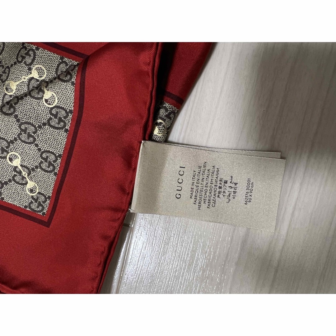 GUCCI - GUCCI スカーフ 赤の通販 by A's shop｜グッチならラクマ