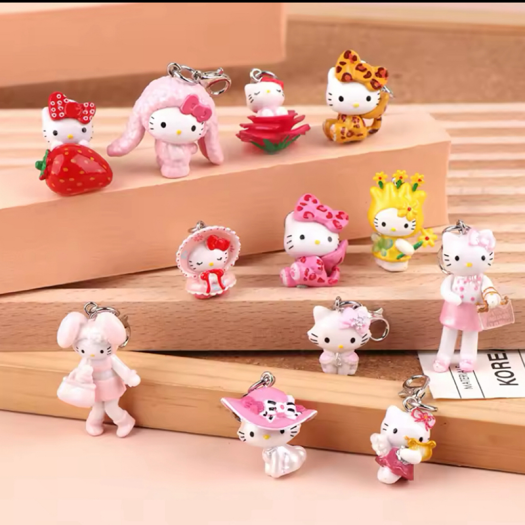 キティ 長崎 びわ キーホルダー ストラップ 美品 ハローキティ