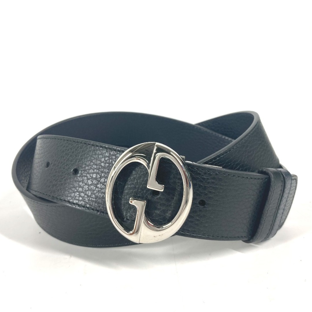 GUCCI ブラック GGロゴベルト 調整可能 GUCCI ブラック ベルト GGロゴ
