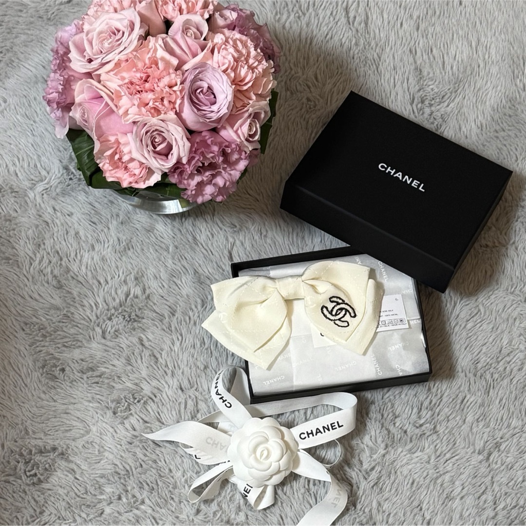 CHANEL - シャネル CHANEL リボンバレッタ ヘアアクセサリー 新品未