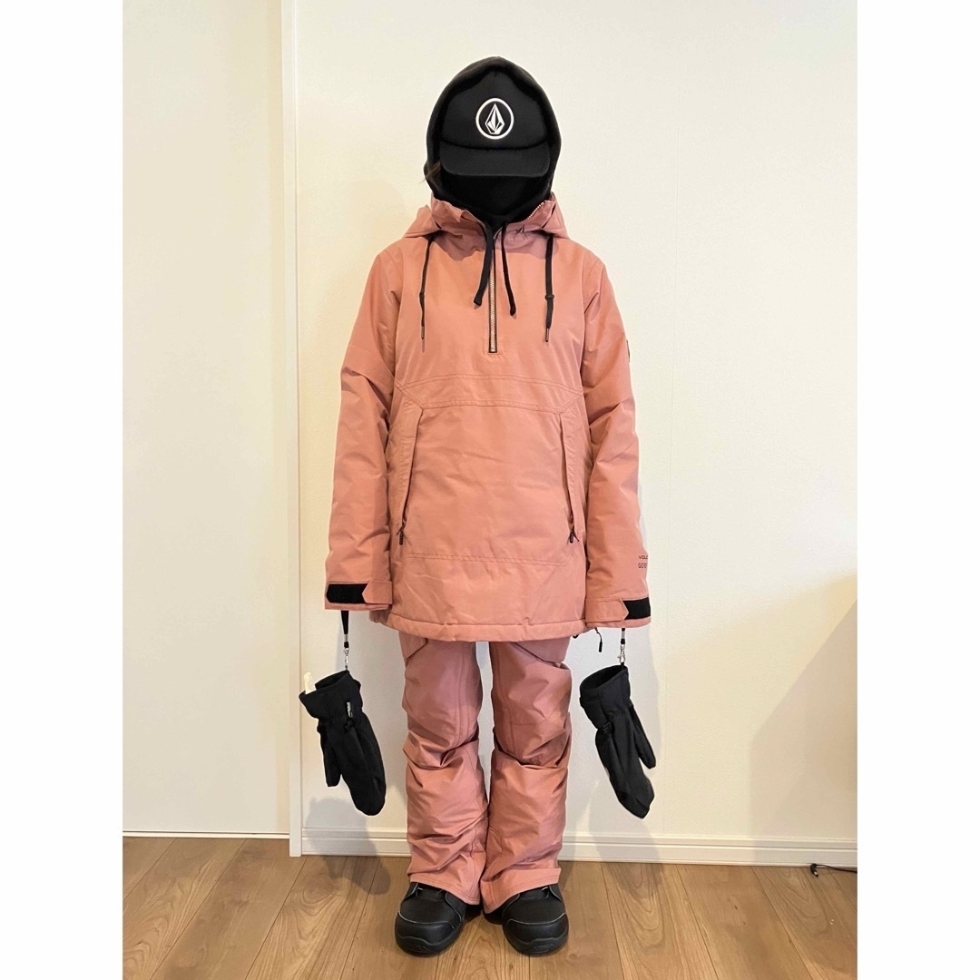 3177【新品】ボルコム スノボウェア パンツ ピンク キッズL（女性S相当