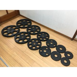 IVANKOイヴァンコ オリンピックプレートセット計107.5kg 穴径50mmの