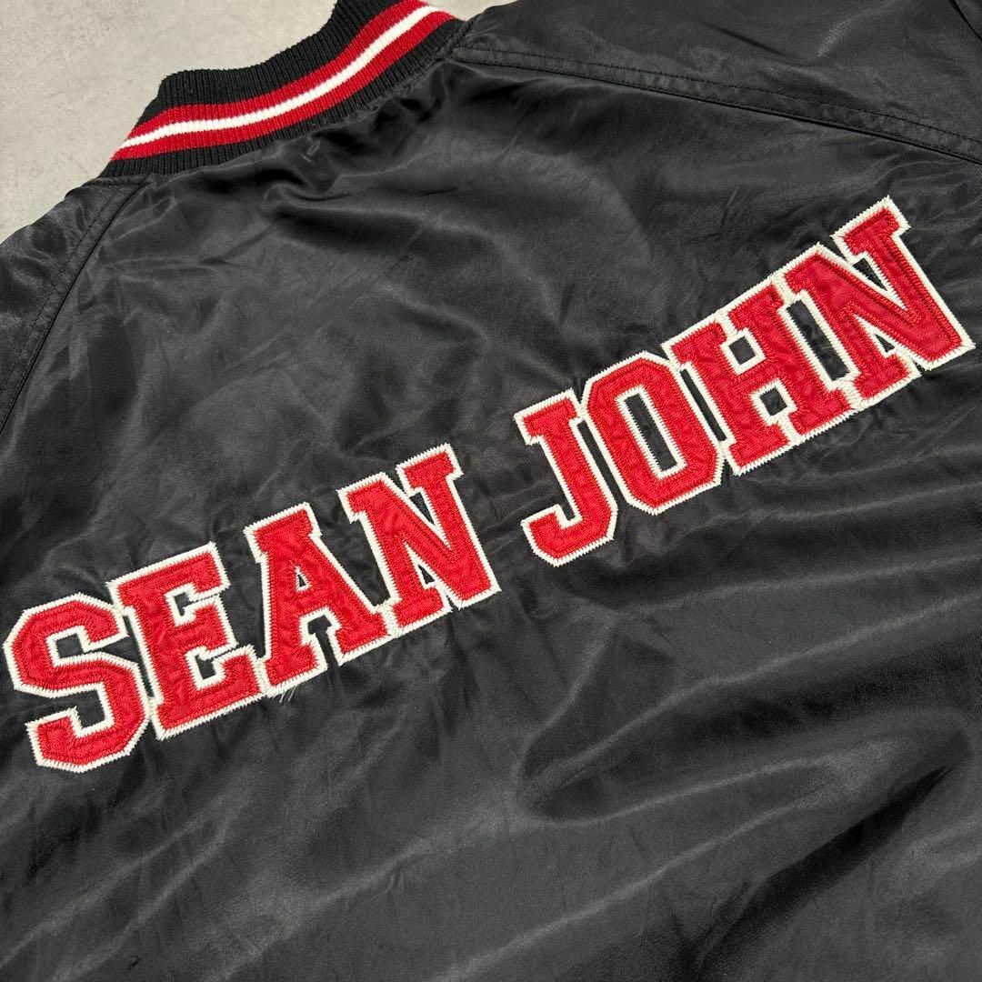 Sean John - 【SEAN JOHN】ショーンジョン ブラックナイロンスタジャン
