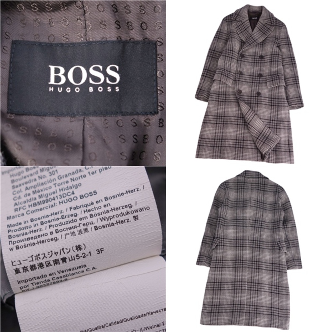 HUGO BOSS - 極美品 ヒューゴボス HUGO BOSS コート ダブルブレスト