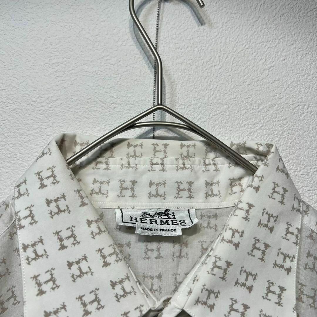 HERMES - 希少 90年製 エルメス 上質 コットン H柄 モノグラム