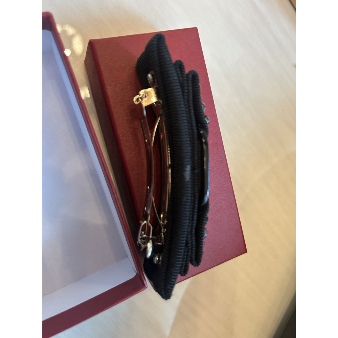 Salvatore Ferragamo バレッタ 黒 ビジュー Salvatore Ferragamo