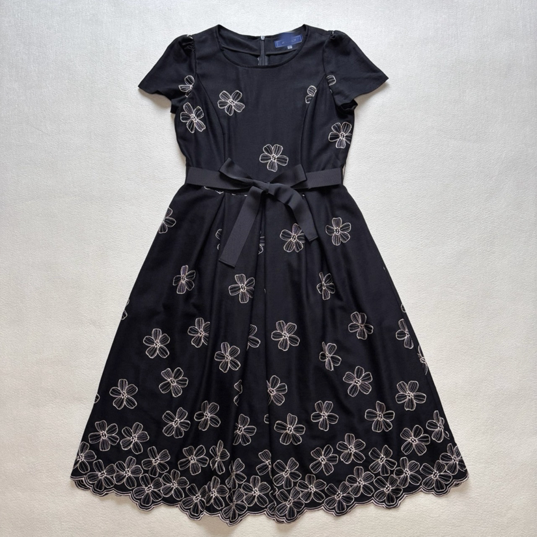 M´s GRACY 花柄ひざ丈ワンピース38 レディース
