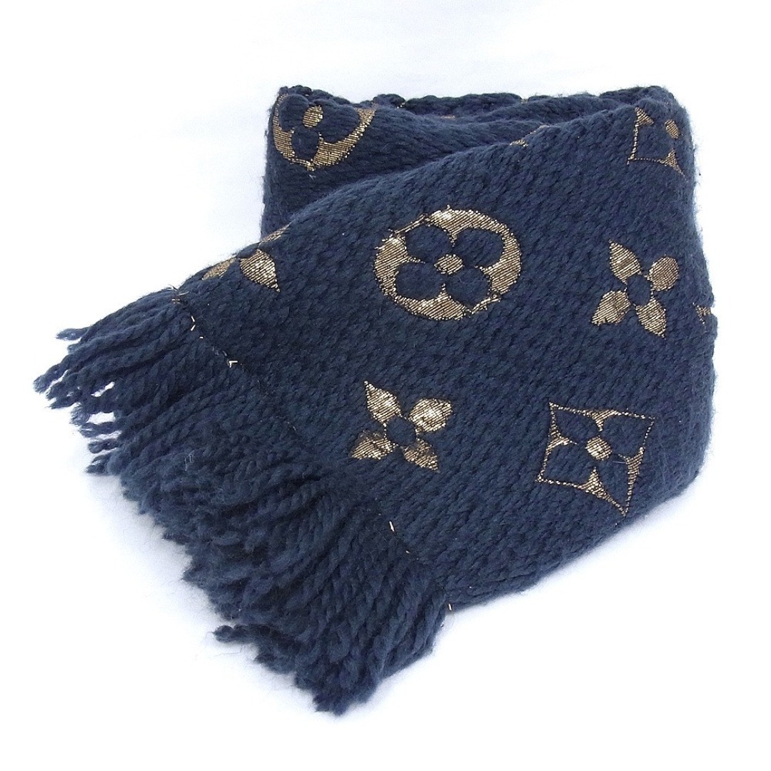 ルイヴィトン LOUIS VUITTON マフラー エシャルプ ロゴマニア シャイン
