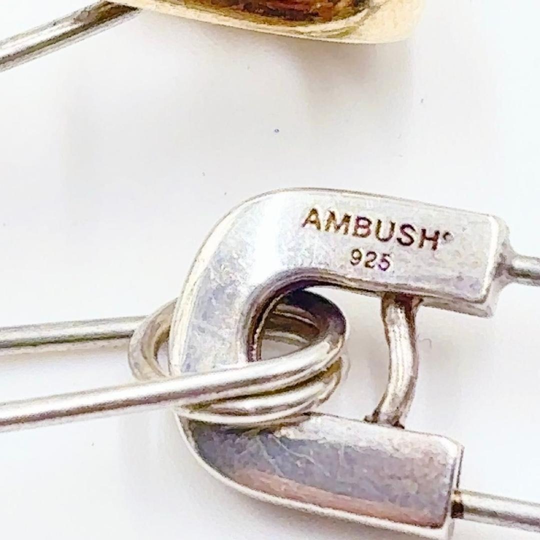AMBUSH アンブッシュ スカル セーフティピン ブレスレット 安全ピン