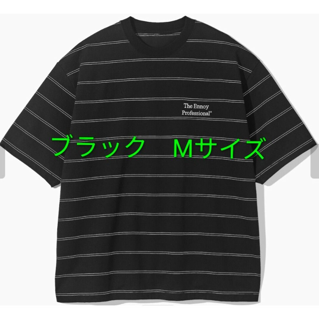 ENNOY S/S Border T-Shirts BLACK エンノイ 黒 2XL・黒】ENNOY - PANEL