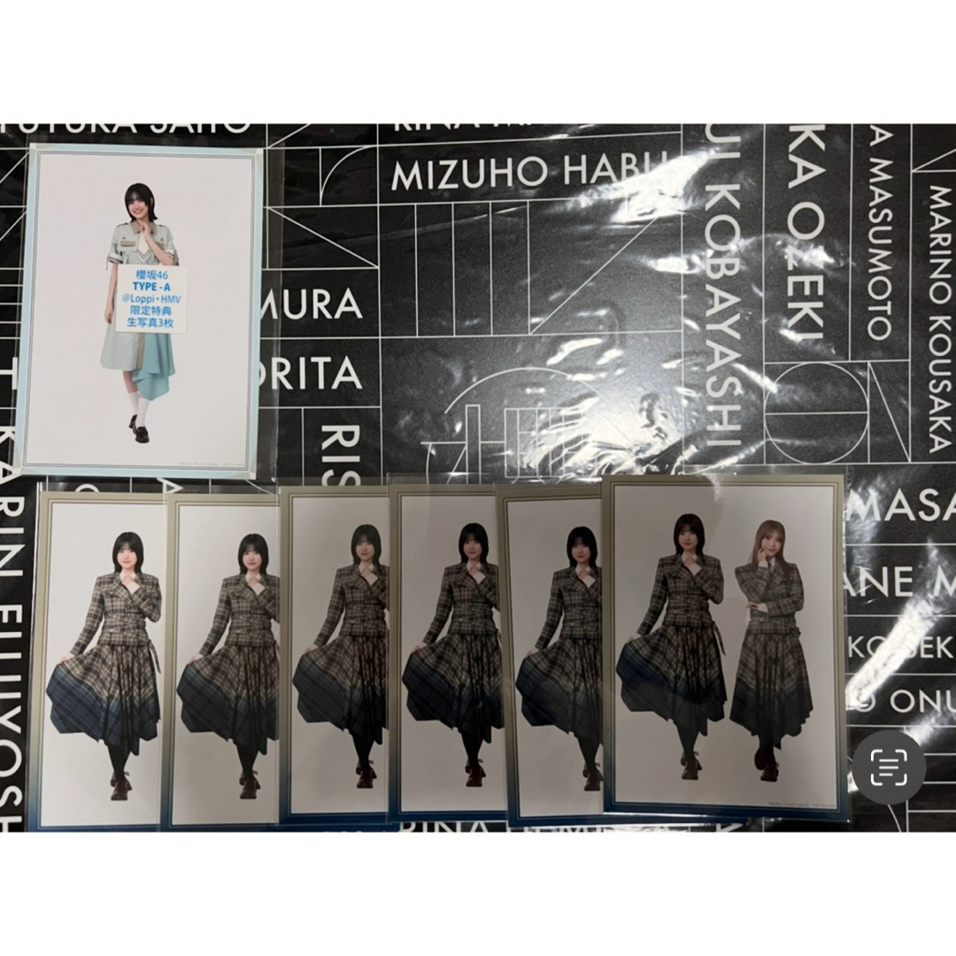 ◎櫻坂46 的野美青 生写真 183枚 コンプ7種