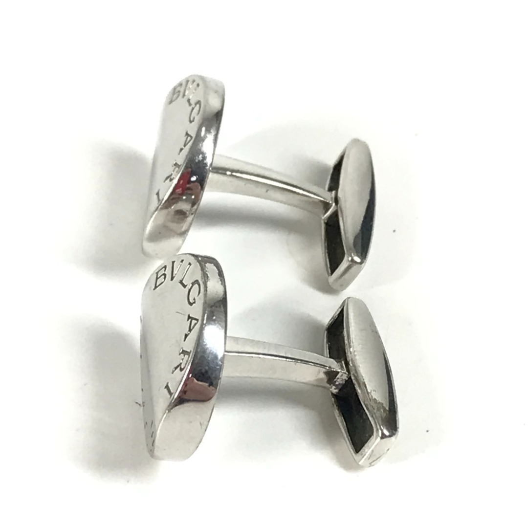 ブルガリ カフス ブランドロゴ Ag925 シルバー メンズ 箱付き BVLGARI