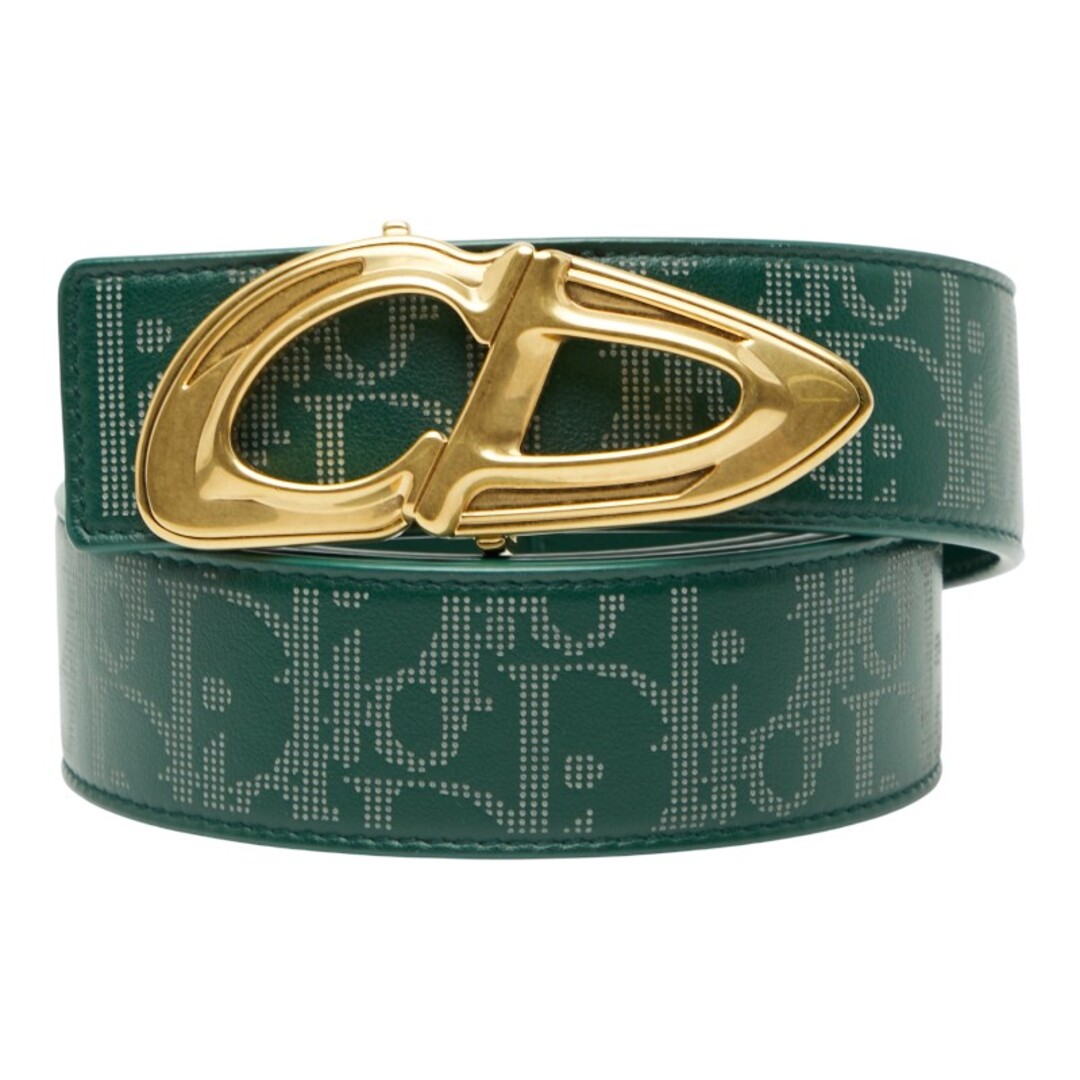 Dior - 美品 ディオール CDバックル オブリーク ベルト レザー メンズ