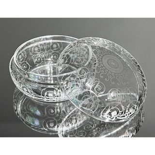 Baccarat - 希少 オールドバカラ エナメル＆金彩 小物入れ