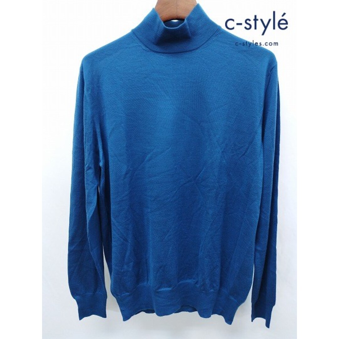 J065 [秋冬][人気] Costanza コスタンザ ハイネックニット 52 ブルー