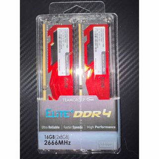 Team - TEAM Group Elite DDR4 2666 8GB x 2の通販 by おみつ｜チーム