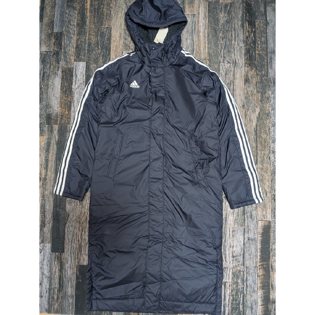 adidas - M アディダス 中綿 裏ボア ベンチコート ロング ジャケット