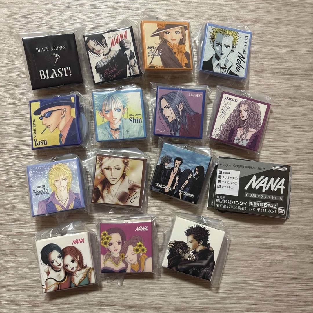 NANA CD風アクリルチャーム 全14種 コンプリート ガチャガチャの通販