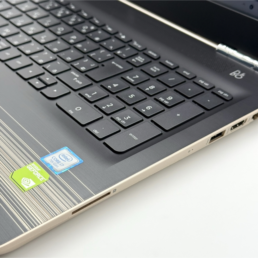 HPノートパソコン Core i7 高速SSD 大容量HDD 静音 NVIDIA HPノート