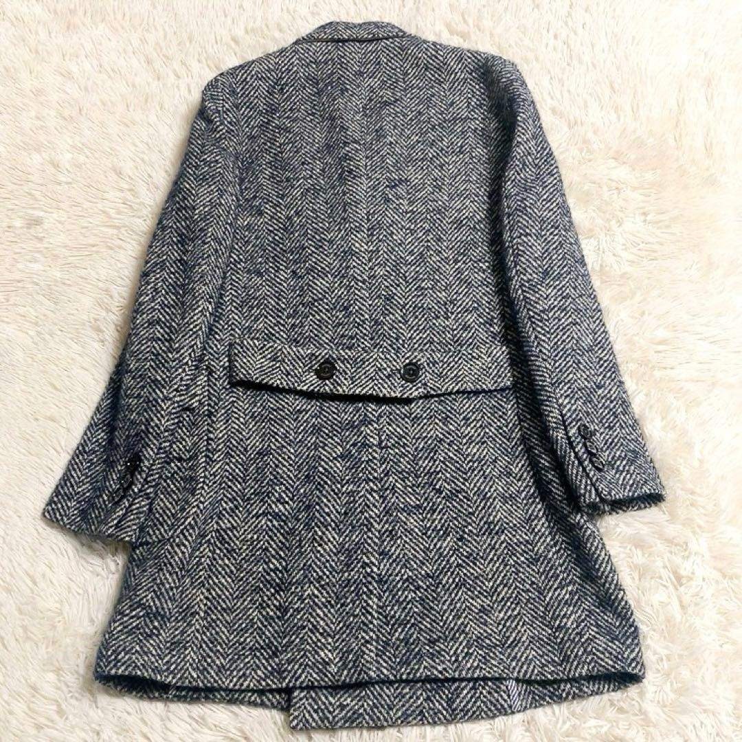 アルパカ・シルク・モヘヤ】eleventy ポロコート ミックスツイード 48