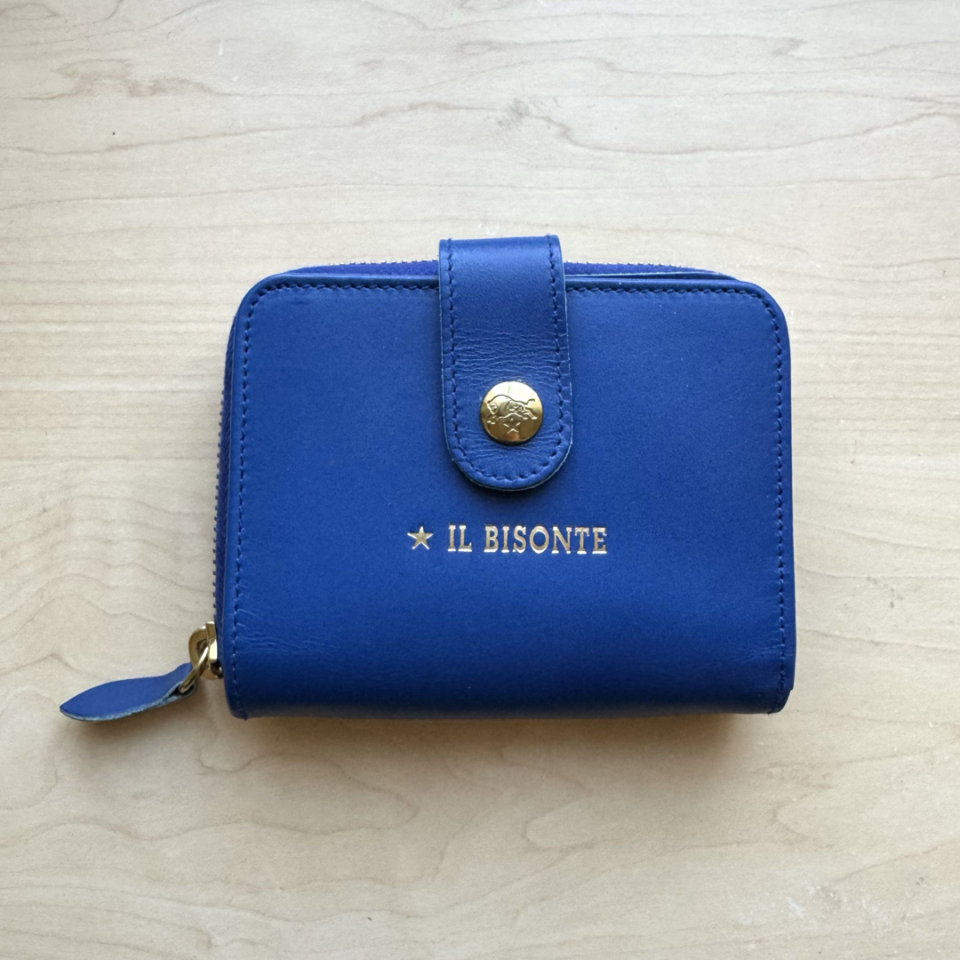 IL BISONTE - ☆新品☆イルビゾンテ 二つ折り財布 ロイヤルブルー