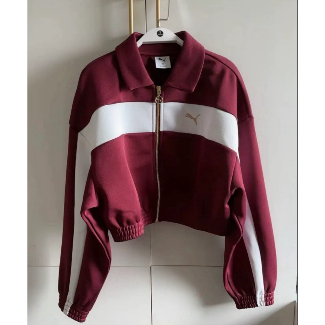 新品M PUMA プーマ ジャケット レディース ボルドー 633795-96