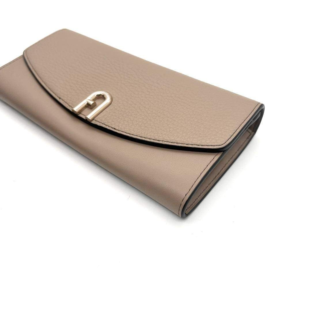 未使用級 FURLA フルラ 長財布 レザー アーチロゴ ソフィア