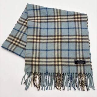 BURBERRY - 極美品 Burberry マフラー ノバチェック カシミヤ100
