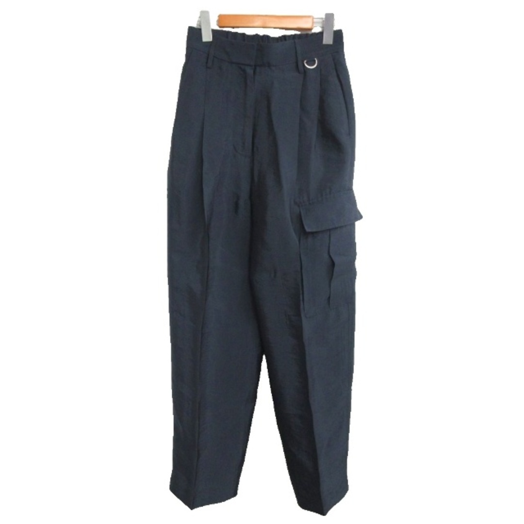 UNITED ARROWS - conte 極美品 25SS サテン カーゴパンツ ネイビー 36