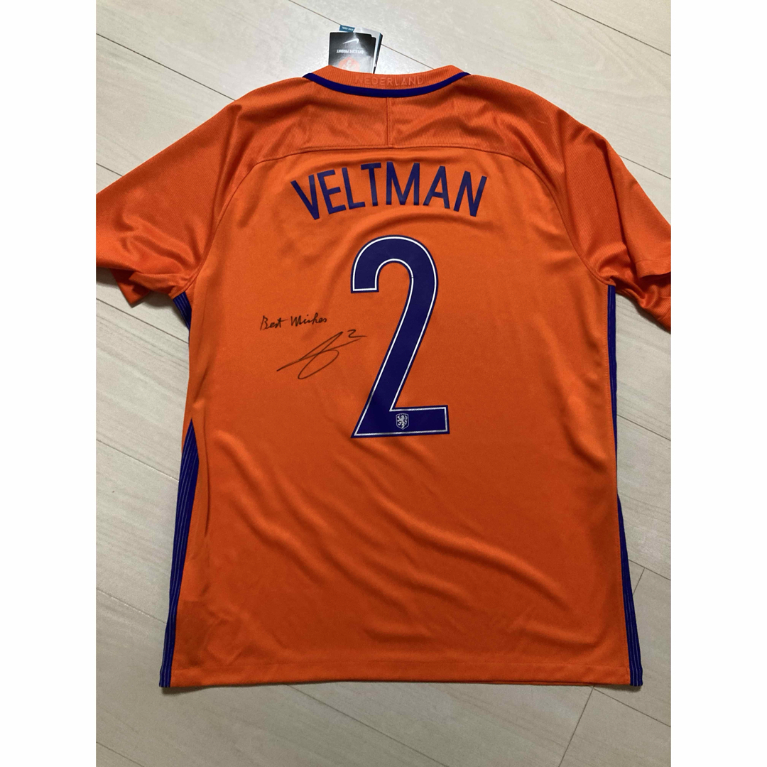 新品タグ付き】オランダ代表2016ホームユニフォーム2番フェルトマン