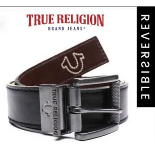 True Religion - 【新品】トゥルーレリジョン USA 本革 ベルト /34の