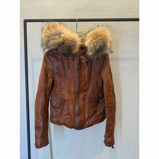 ジャケット・アウター goa Riders leather fur jacket goa（ライダース