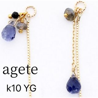 agete - agete アガット スキニーリング ガーネット K10 #9の通販 by