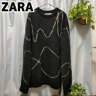 ZARA - ZARAレオパード柄ニットの通販 by KK.｜ザラならラクマ