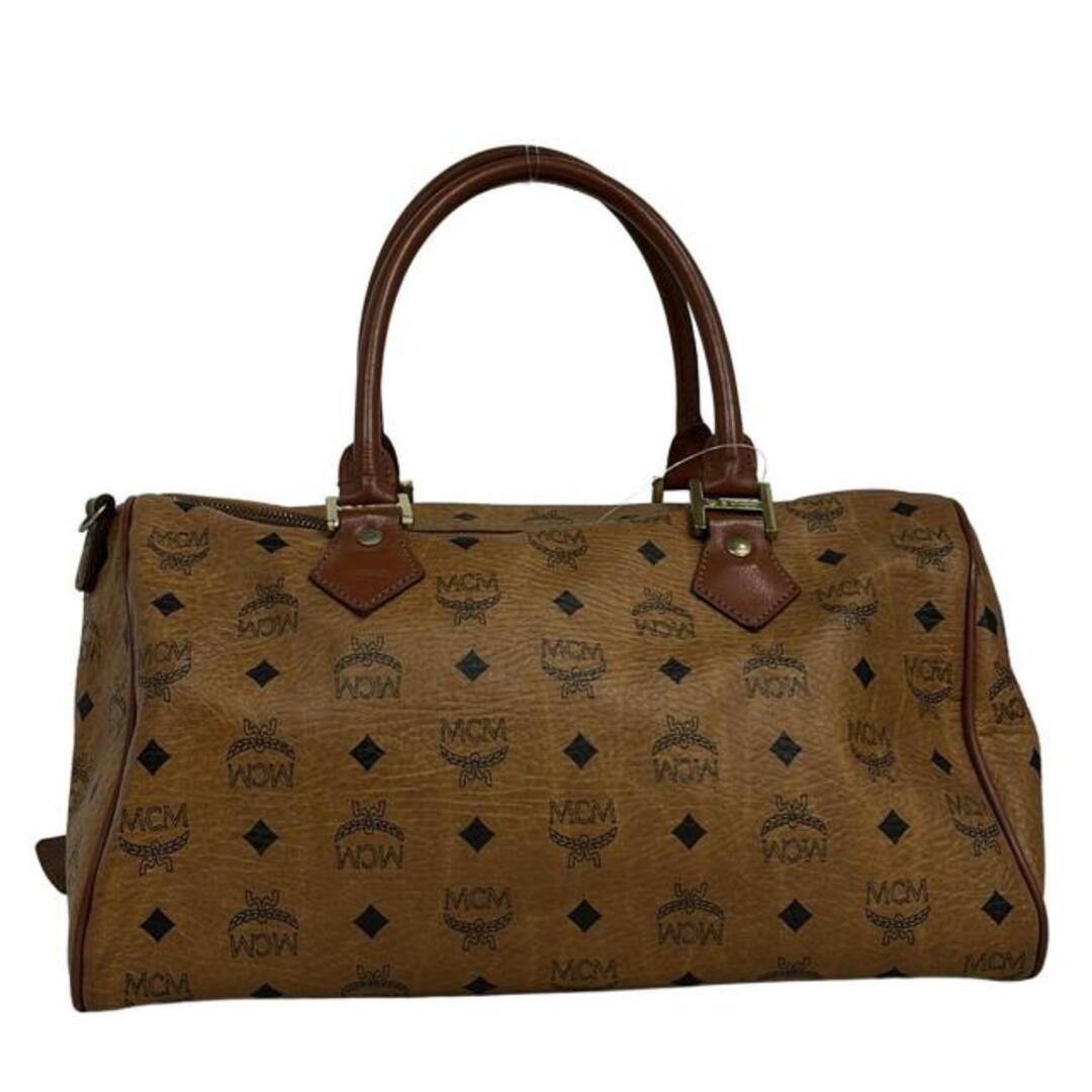 MCM - MCM(エムシーエム) ボストンバッグ - ライトブラウン×ブラウン