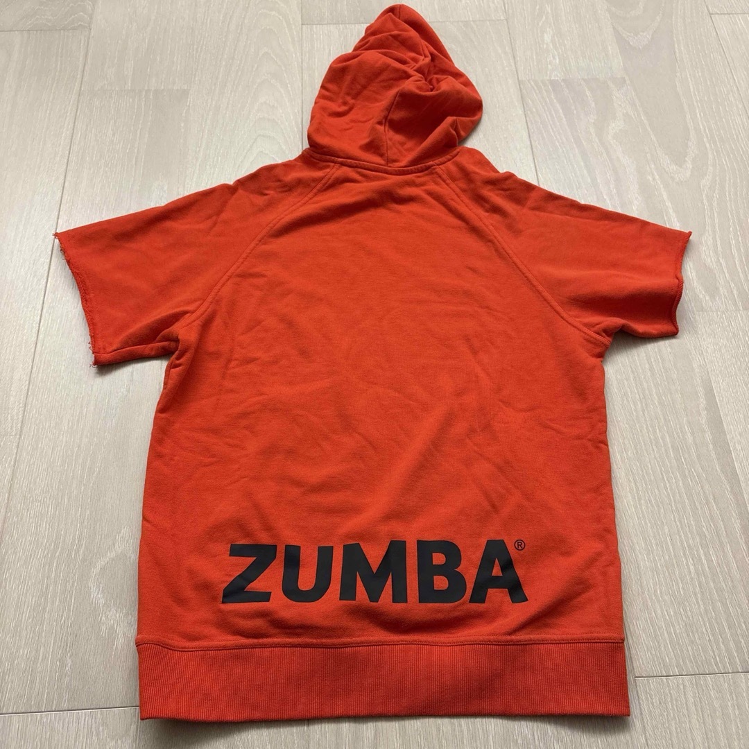 正規品 ZUMBA ジップフード付きロングパーカーL 正規品 ZUMBA ジップ