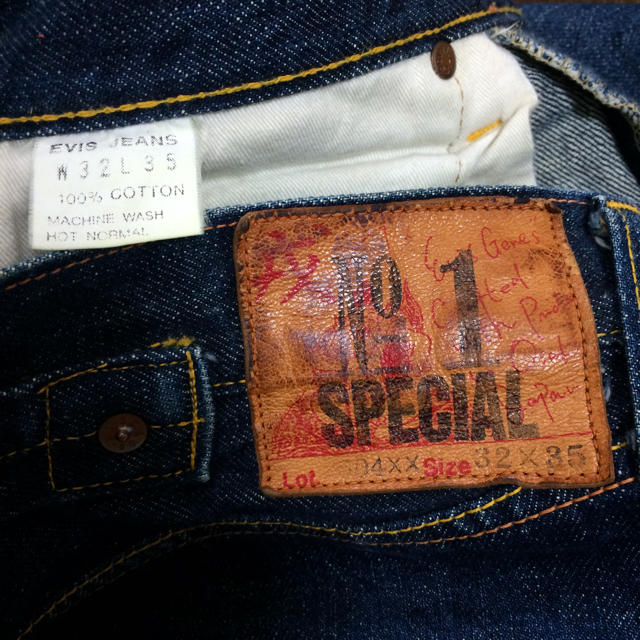 EVISU - 激レア。初期EVIS、NO.1 SPECIAL・2504XX・黒耳・W37×2の通販